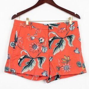 Ann Taylor Devin Fit Floral Chino Shorts size 6